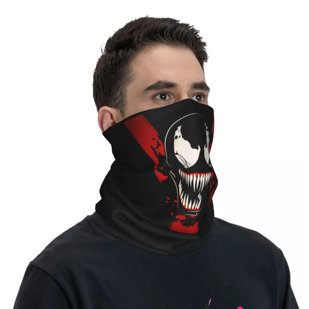 Genius Bandana Neck Cover Printed Motor Motocross Venom Face Mask Balaclava Riding Unisex Adult Breathable image 6