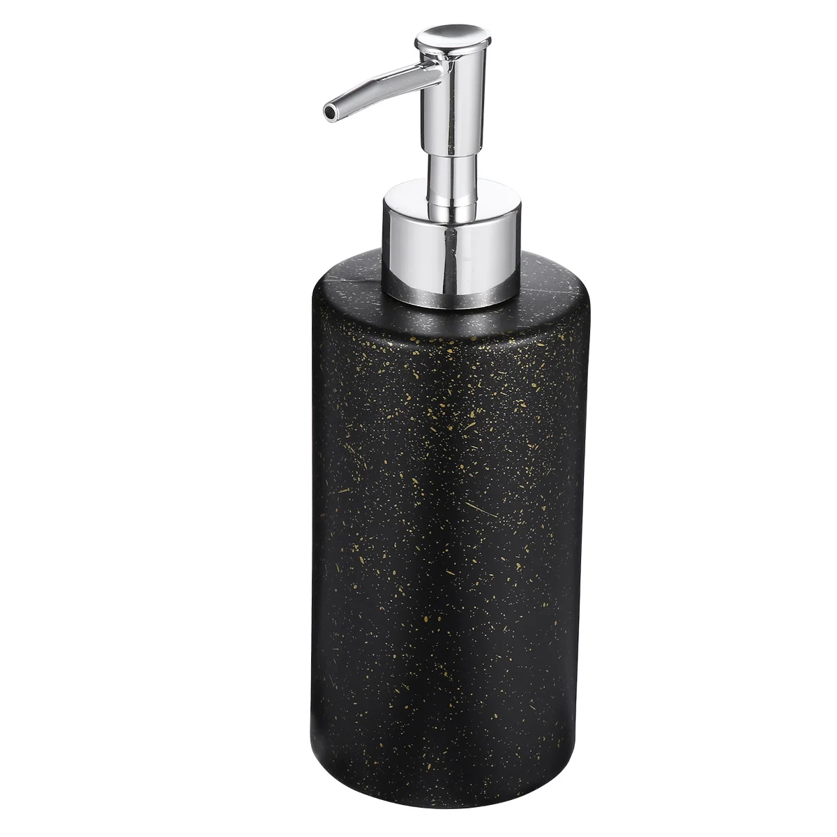 1 pièce, flacon distributeur de lotion en verre de 350 ml, pompe vide réutilisable pour shampoing, gel douche, savon pour les mains, givré, antidérapant