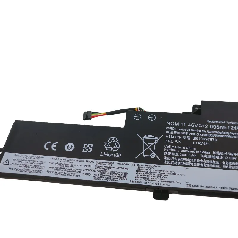 01AV421 11.46V 2095mAh Laptop Battery For Lenovo ThinkPad T470 T480 A475 A485 TP25 01AV419 SB10K97576 SB10K97578 01AV489 01AV420