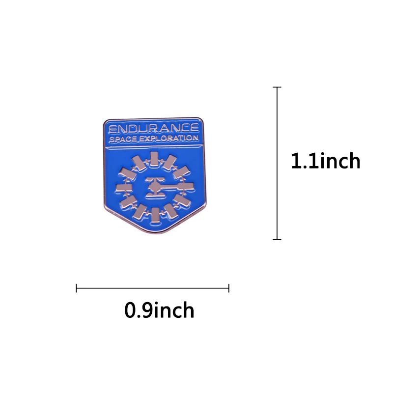 Endurannce Space Exploration Enamel Pin Spacecraft Badge Brooch Gift Backpack Decoration Jewelry