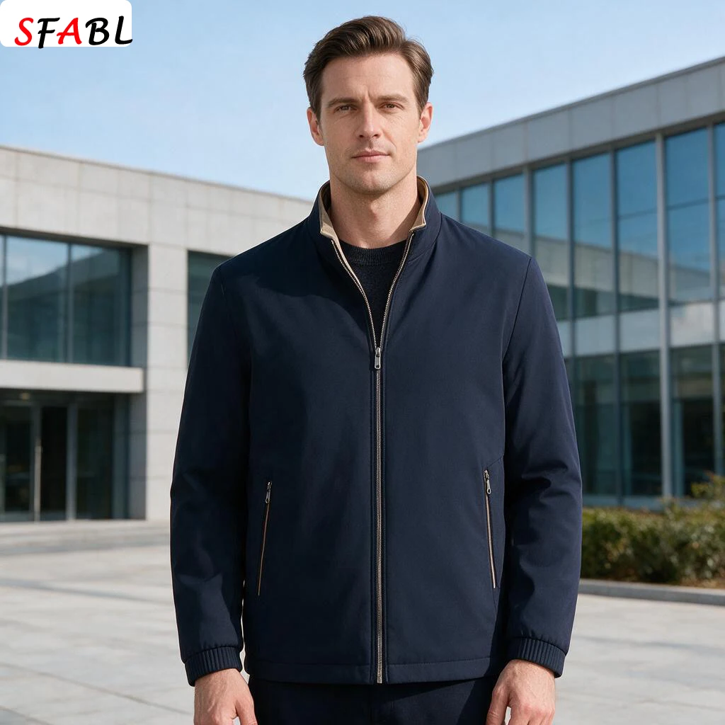 Modische Dicke Warme Herren-Winterjacke Winddichte Herbst-Herren-Wintermäntel Luxuriöse Oberbekleidung Herren-Winterjacken für Business – Detail 11