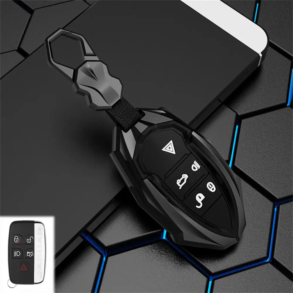 Zinc Alloy Car Key Case Cover Shell For Land Rover A9 Range Rover Sport Evoque Freelander 2 Jaguar XE XJ XJL XF C-X16 V12 Guitar