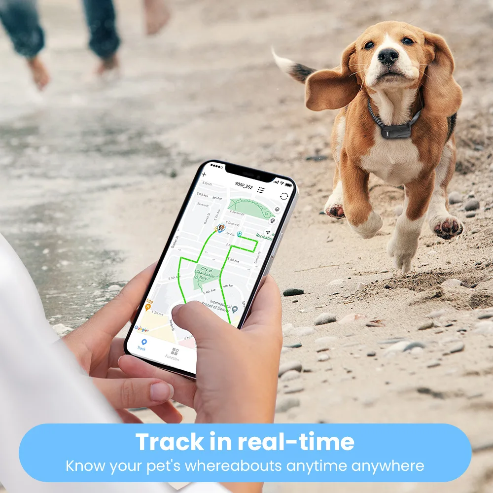 Pets GPS Tracker Real Time Postion Dog Movement Recoard Anti-lost Locator Compatiable For Android Iphone Device