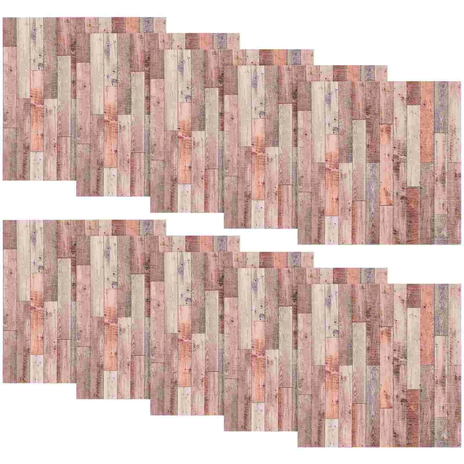 

10 Pcs Wallpaper Simulation Floor Stickers Tile Ornament Household 1000X1000X010CM For Decor DIY Kitchen Decals