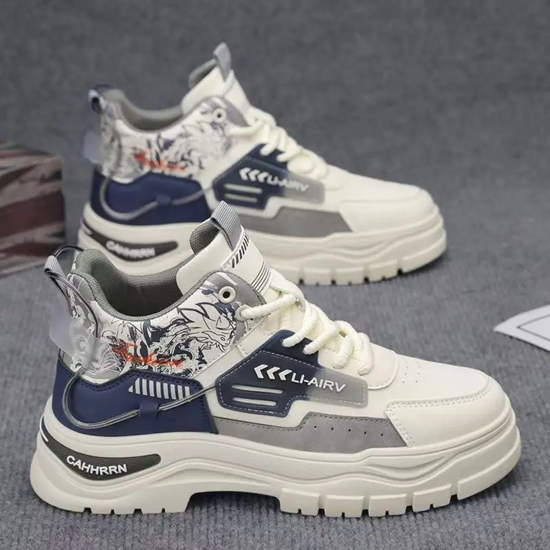 

PU Leather Sport Shoes For Men 2026 Trend Fashion Male Running Footwear Anti-slippery Waterproof Outdoor Men's Sport Shoes