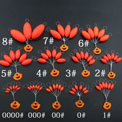 50 Packs/lot Carp Fishing Float 000#-8# Seven star Floater Beans Olive Fishing Float Fishing Tackle A533