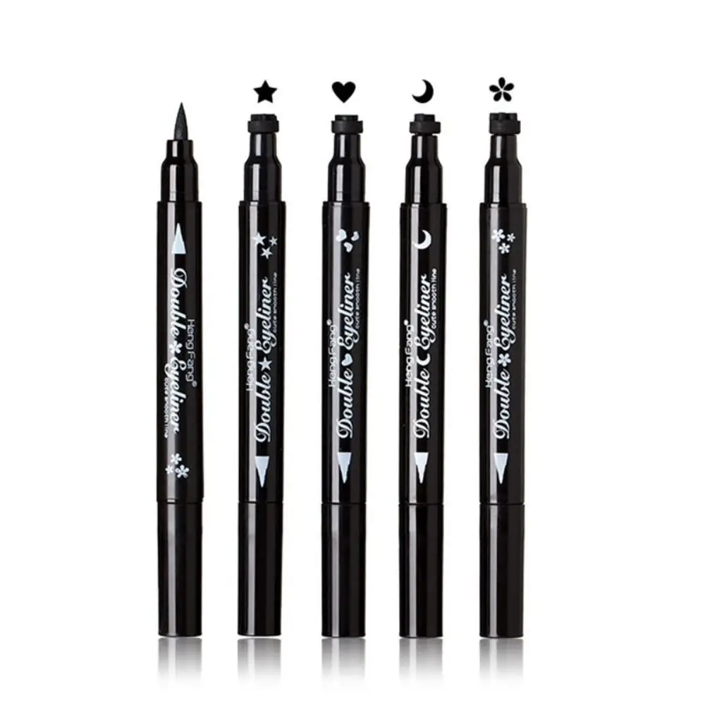 Heart/Moon/Star Designs Moonlight Glam Eyeliner Pen Sweatproof Waterproof Tattoo Stamps Smudge-Proof Fast Drying