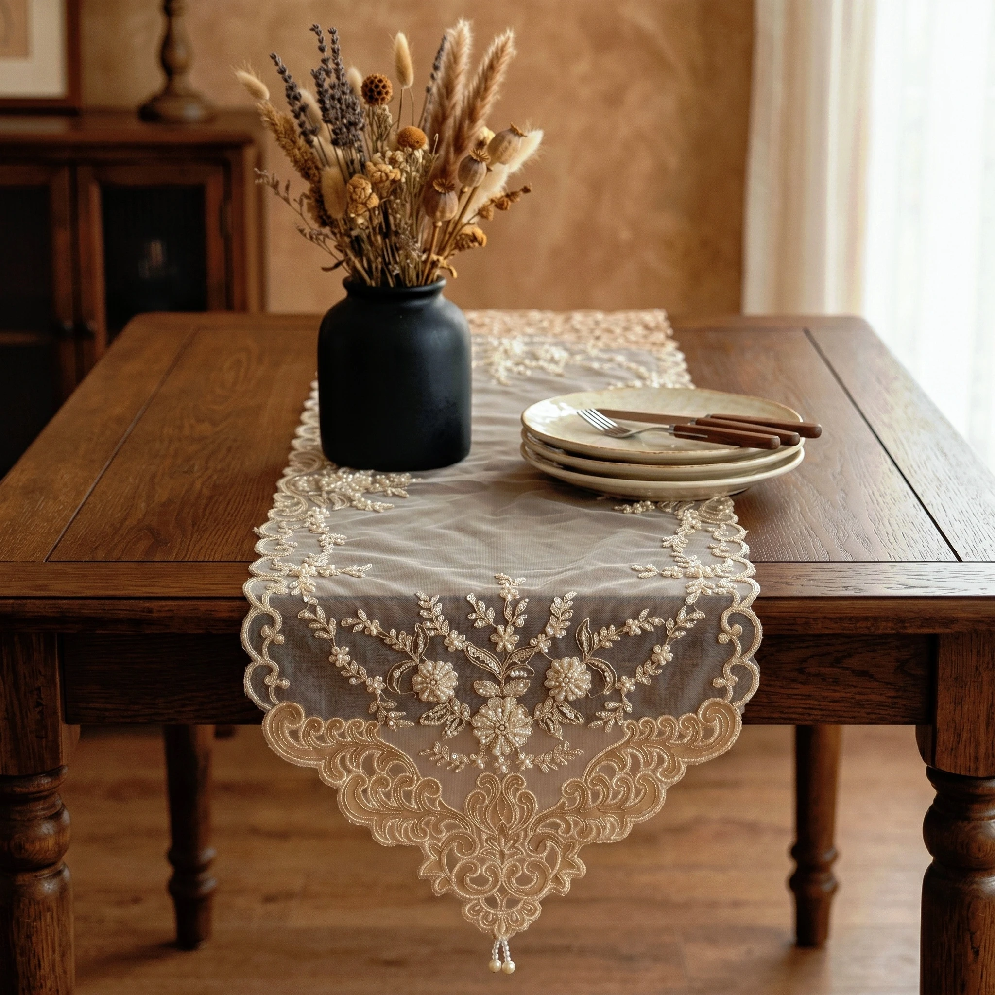 Taplak Meja Persegi Panjang El - Christmas Table Runner ulasan dan harga