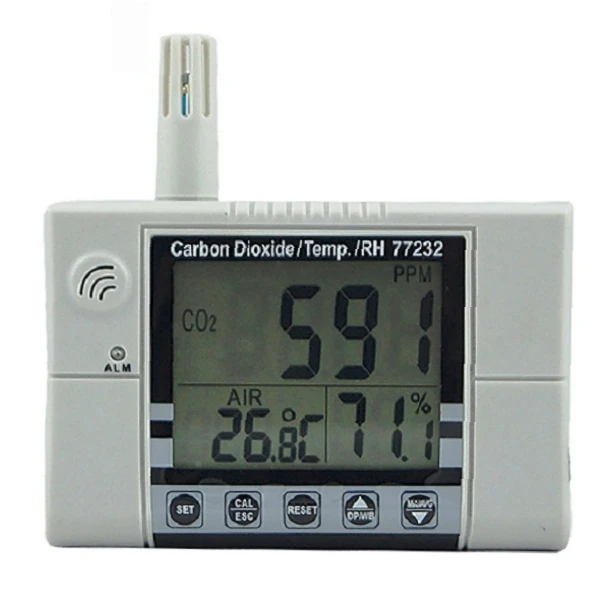 AZ77232 Wall-mounted  Indoor Air Quality Monitor CO2 Humidity Meter Carbon Dioxide Tester