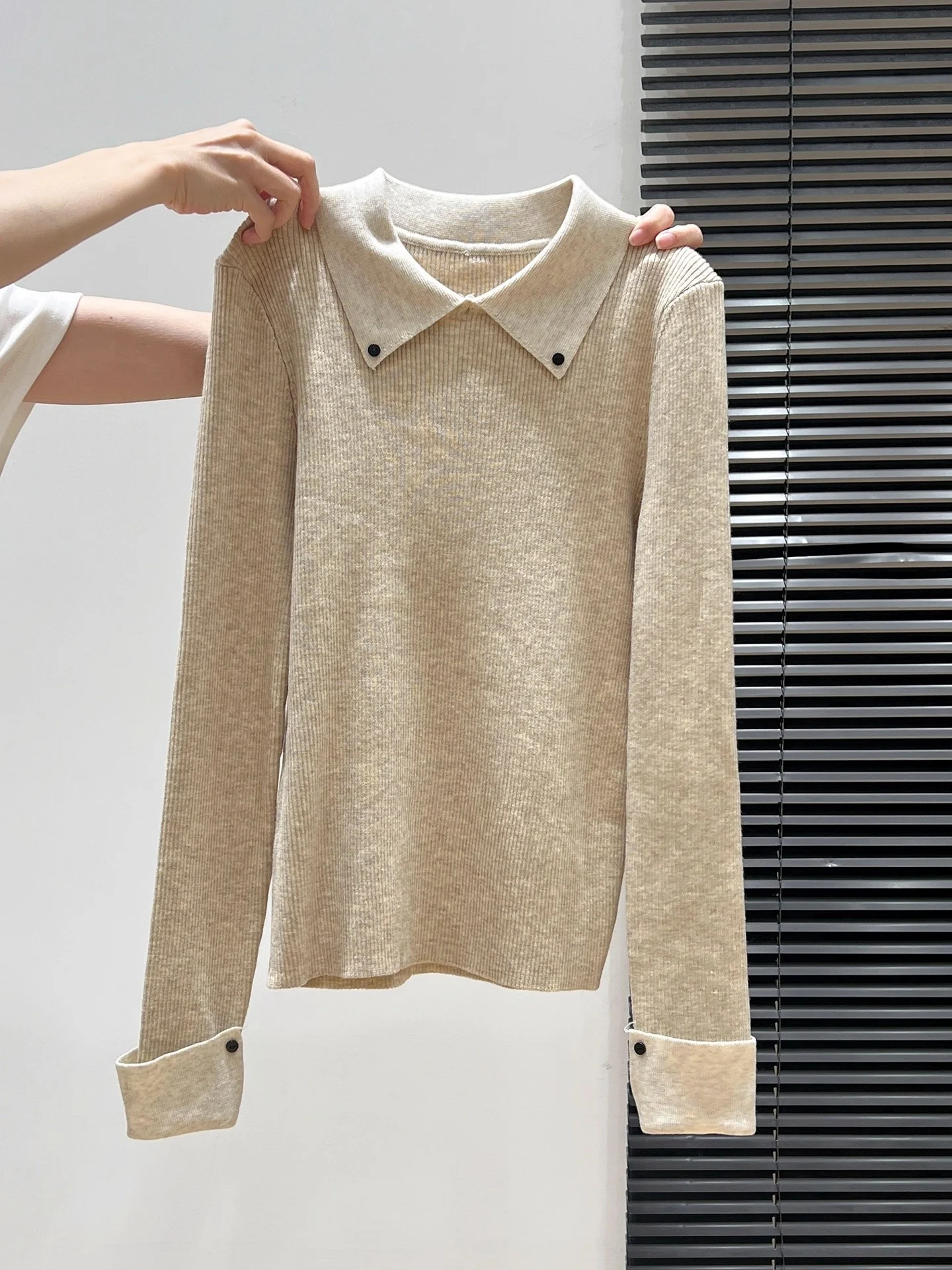 Slim Fit Ne Suéter de malha feminino outono inverno longo Sve Color Blo Design exclusivo Sle malhas casual deslocamento