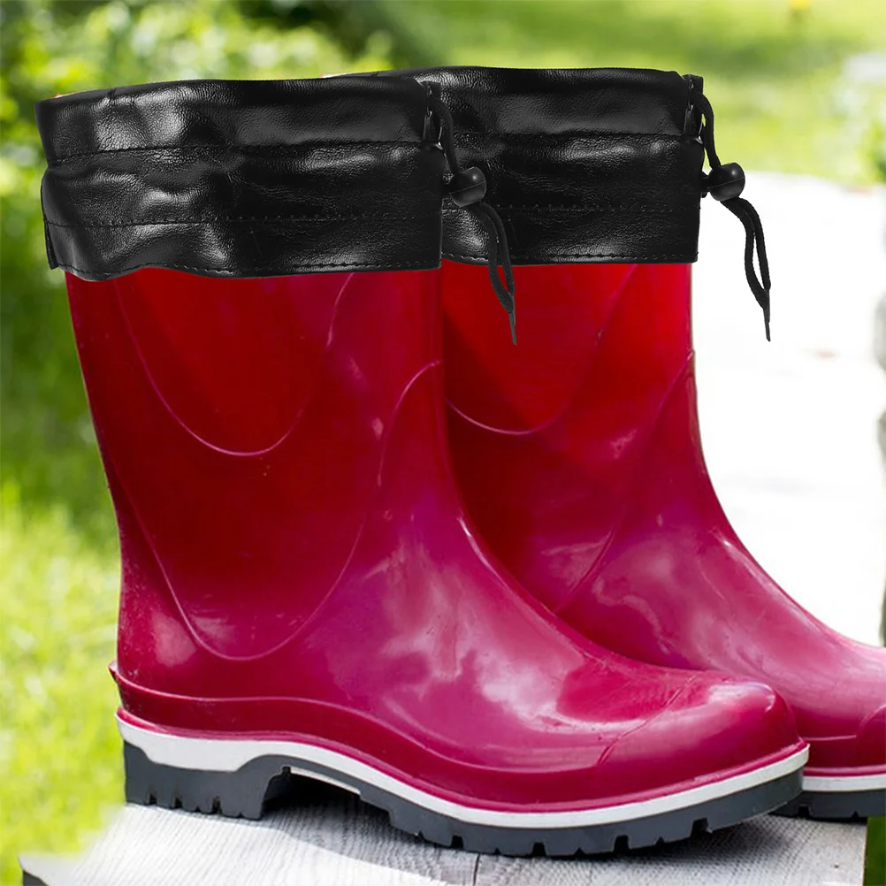

1 Pair Rain Boot Liners For Men Thickened Warm Keep Winter Footwear Accessory Detachable Comfortable Breathable Male Rain Boots