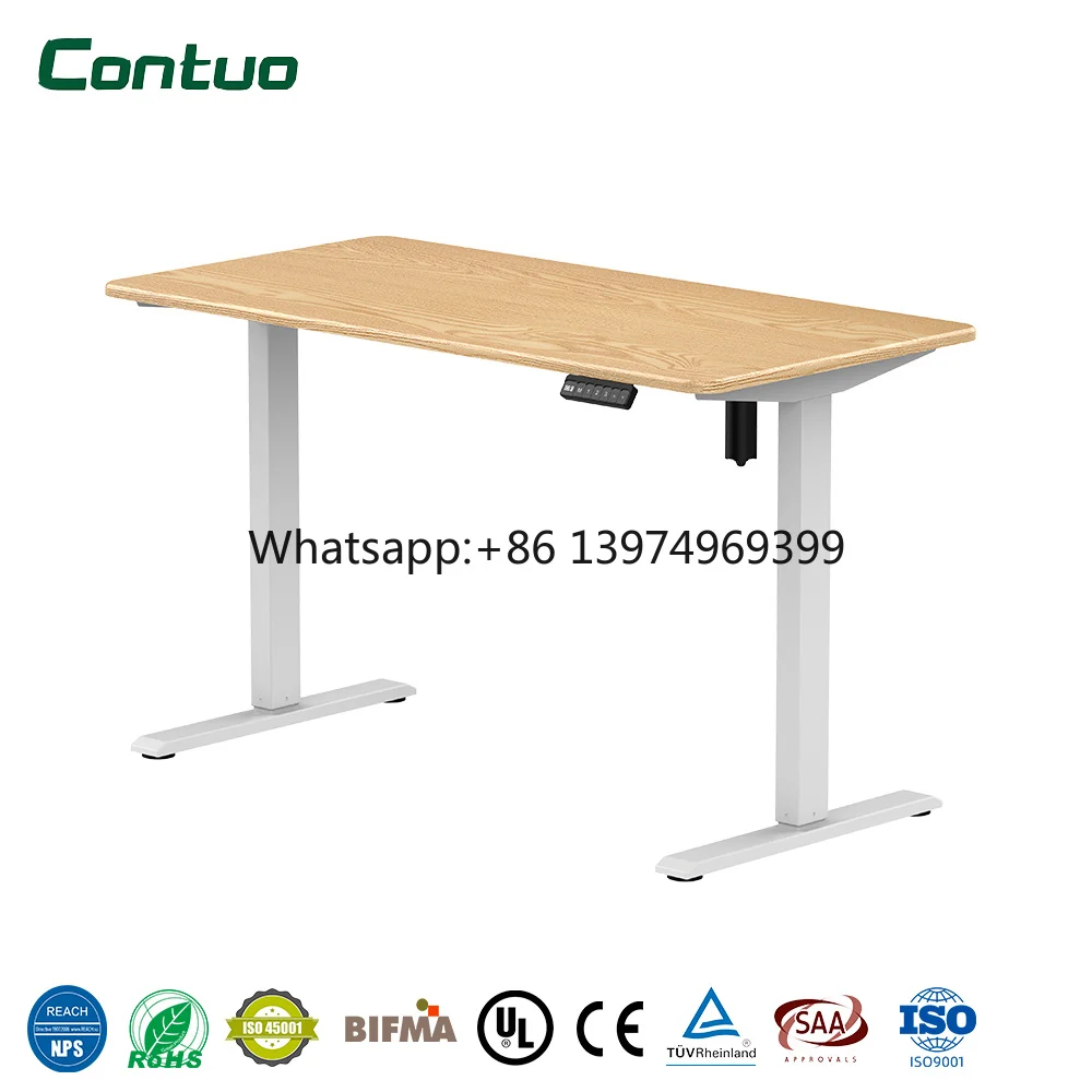 Modern Design Smart Office Furniture Electric Height Adjustable Standing Desk Computer Use Lifting Desk Steel Anti-Scratch