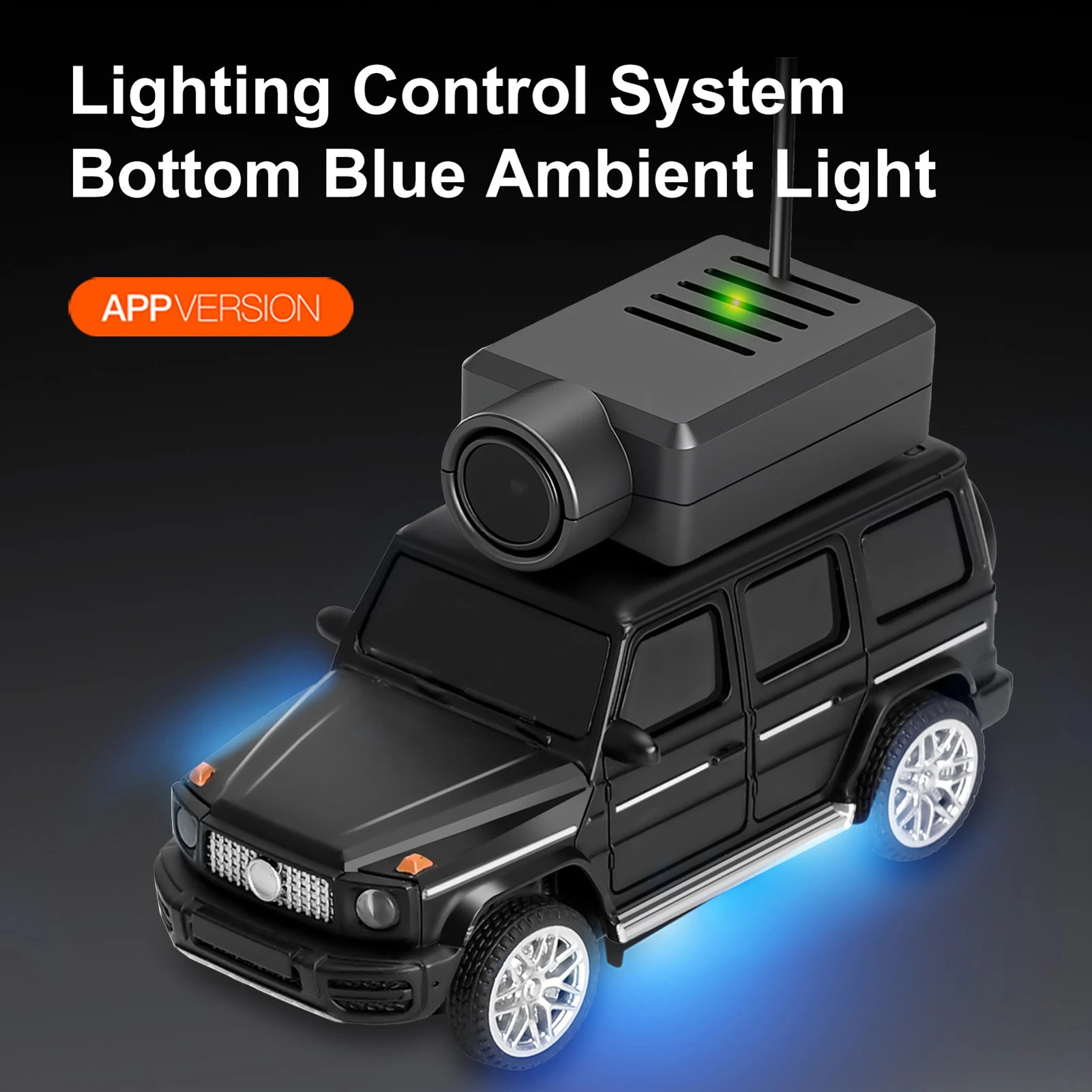 

1:64 Mini RC Car, 2.4G FPV Remote Control Toy Car with 720P HD Camera, Gyro, LED Light, APP Controlled Vehicle for Kids Adults