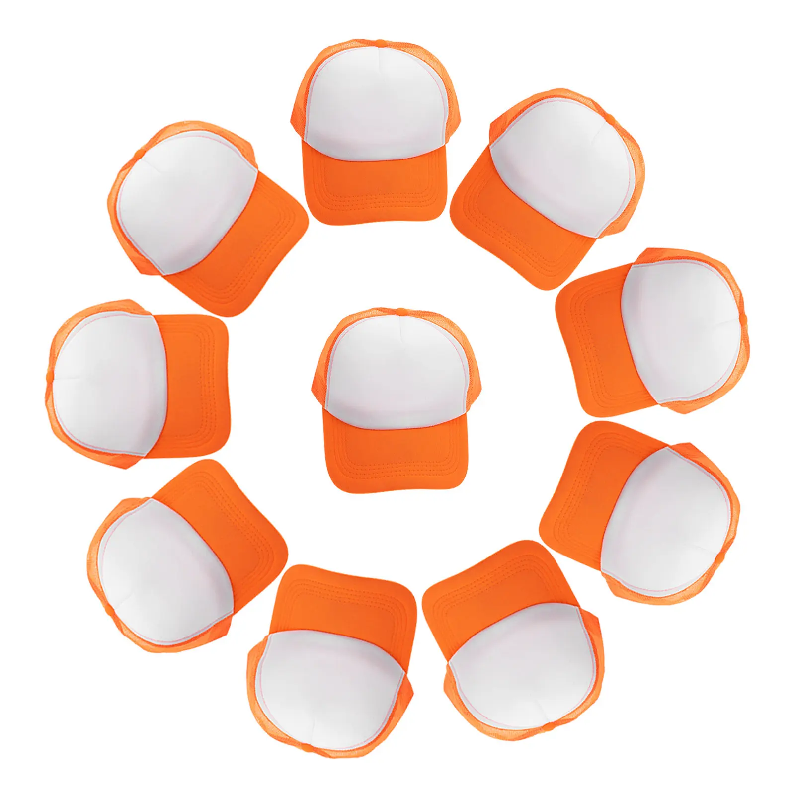 

10Pcs Blank Sublimation Mesh Baseball Hats DIY Heat Transfer Caps Casual Outdoor Fashion Hats DIY Blank Hat Heat Transfer Hat