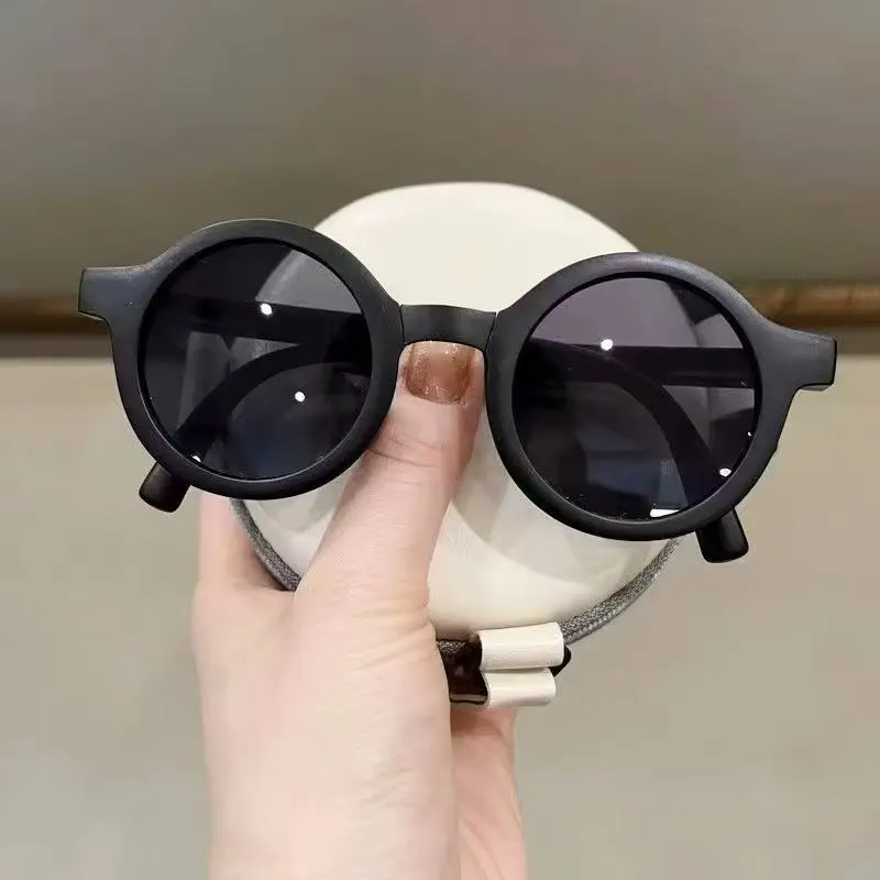 New Kids Sunglasses Baby Girls Boys fold Cartoon Candy Color Sun Glasses Outdoor Sun Protection Vintage Children Sunglasses