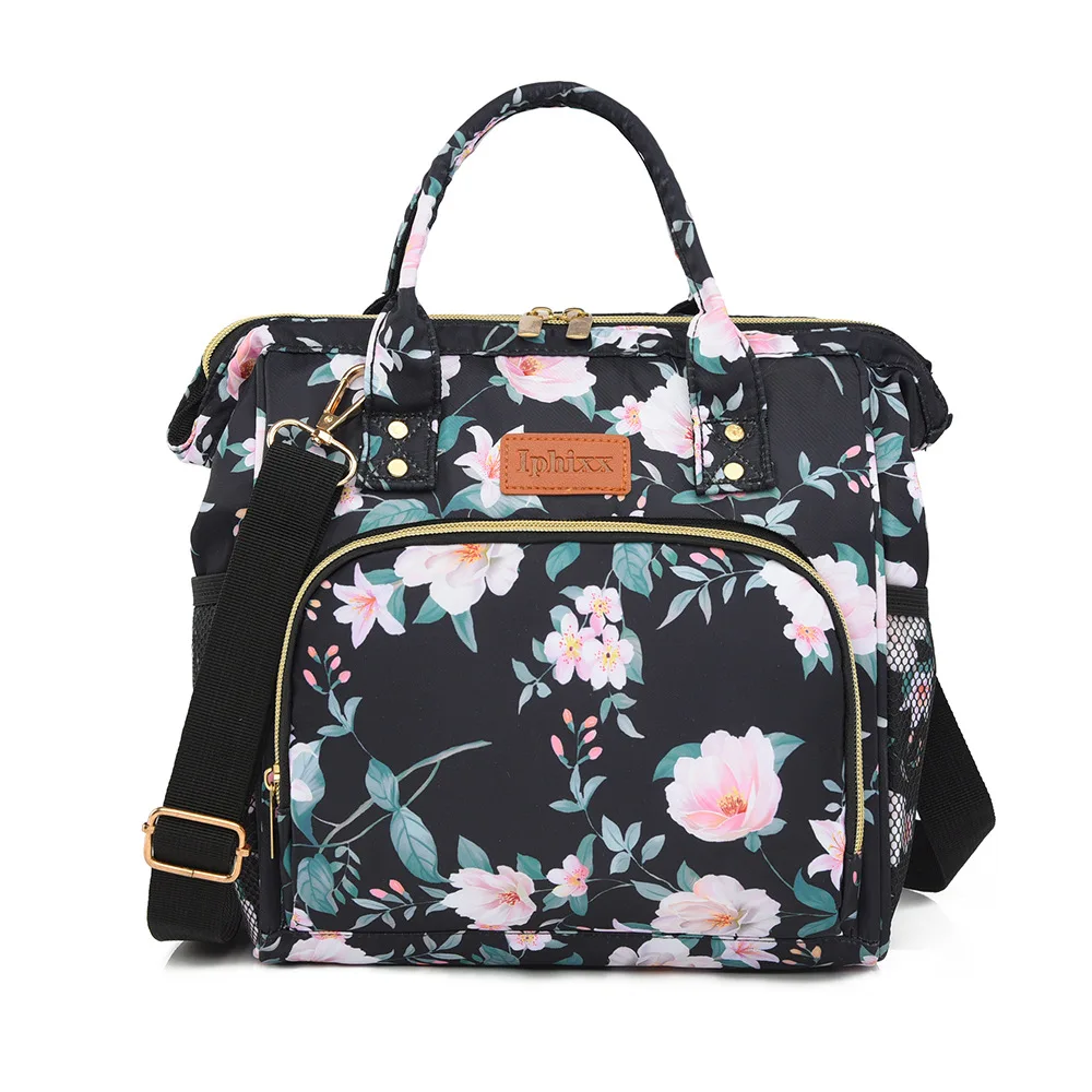 سعة كبيرة رسول حقائب السفر نمط جديد حقيبة حفاضات مقاومة للماء متعددة الوظائف الأمومة الأم عربة طفل أكياس الحفاض #4