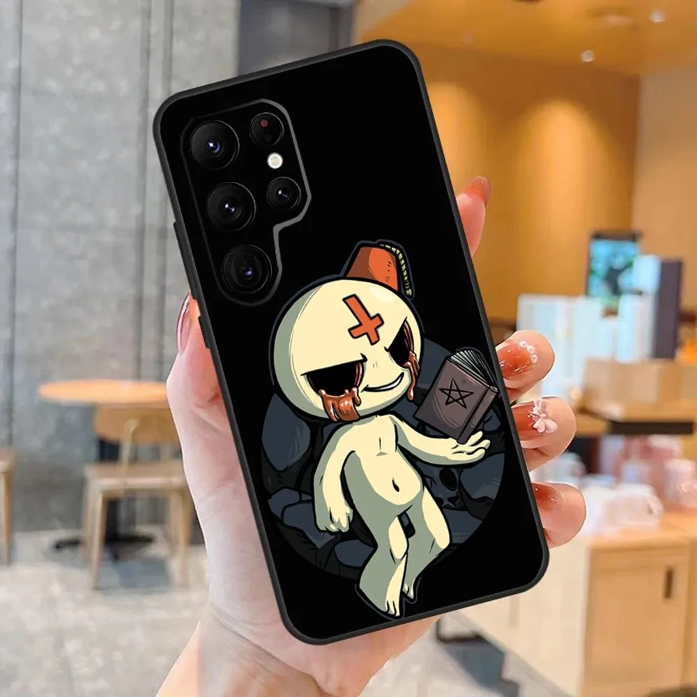 Game The Binding Of I-Isaac Phone Case For SamsungS24,S23,S22,S21,Ultra Pro S10,S30Plus,S9,20lite Black Cover