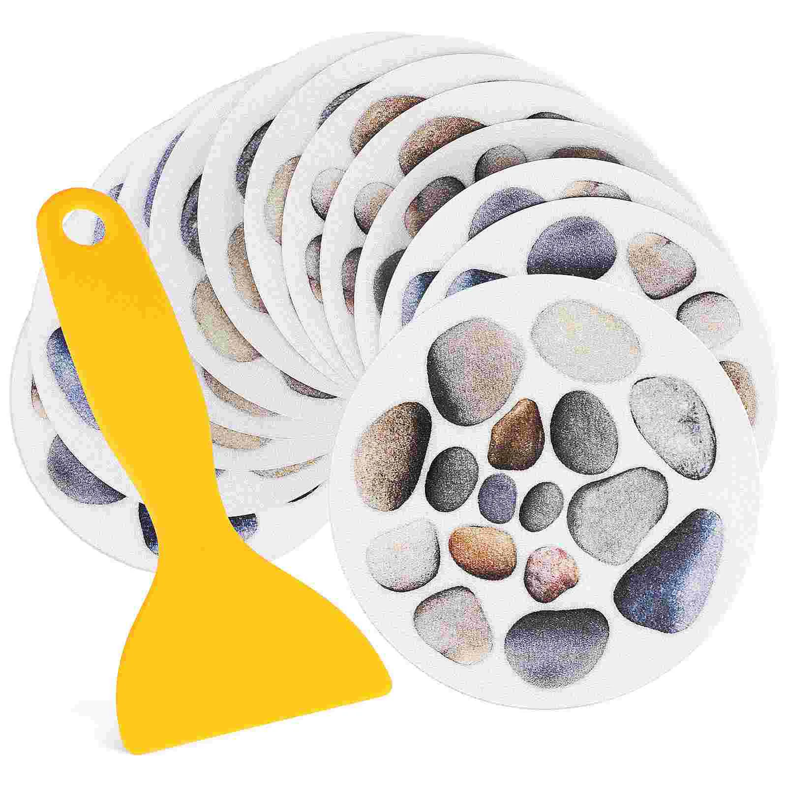 12 Sheets Anti Slip Shower Strips Tub Bath Non Sticker Waterproof Stickers for Bathtub Take