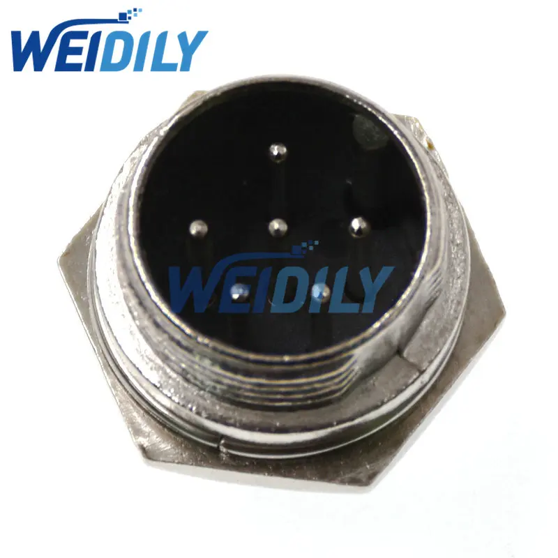 2Sets GX16 6 Pins Male & Female Diameter 16mm Wire Panel Connector GX16-6 Circular Connector Aviation Socket Plug