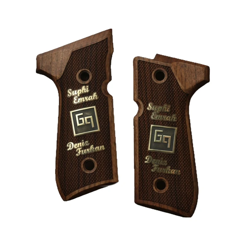 

KSD Brand Beretta 92FS, 92 A1, 92G, 92D, 96, M9 Compatible Walnut Grips Diamond