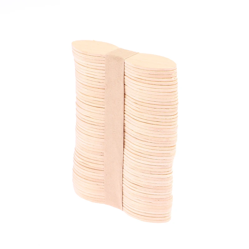 50 Stuks Wax Waxen Wegwerp Sticks Hout Tongspatel Spatel Vrouw Houten Lichaam Ontharing Sticks Schoonheid Toilettas Kits