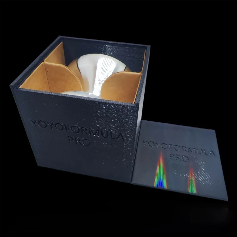 سبائك الألومنيوم المصنوعة من الفولاذ المقاوم للصدأ مادة مزدوجة مخرطة Yoyo عالية السرعة Yo-yo CNC مع سلسلة دوارة عبوة رائعة #6