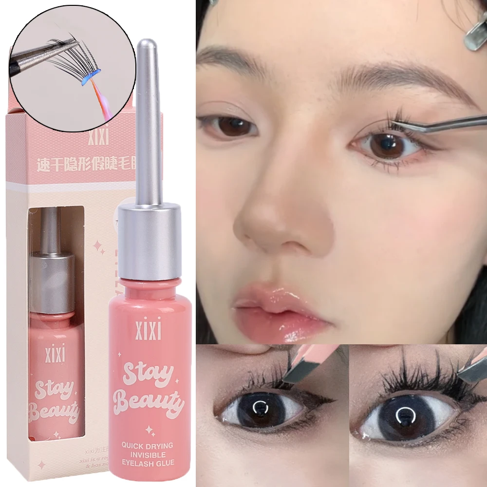 Quick Dry Strong Eyelash Glue Waterproof Not Irritating Invisible Clear Lash Glue Fake Eyelash Extension Adhesive Korean Makeup