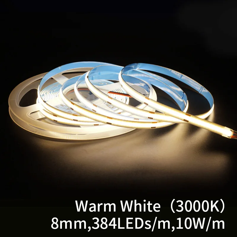 teopek 5 m COB RGB CCT RGBW warme natürliche kühle weiße LED-Streifen DC12V/24 V flexible hohe helle dotless bunte LED-Band-Lichtleiste RA90 7
