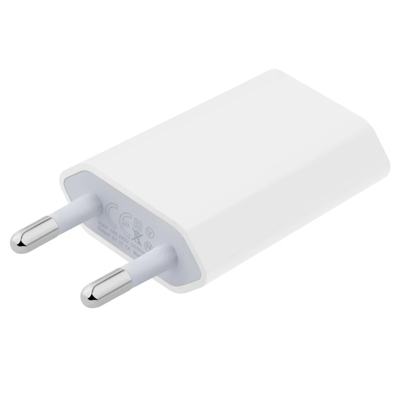 10pcs/lot Európai Unió dugasz 5V 1A Váltóáram USB töltő falra áram Adapter számára samsung számára IPhone HTC huawey xiaomi Mozgékony telefont töltő