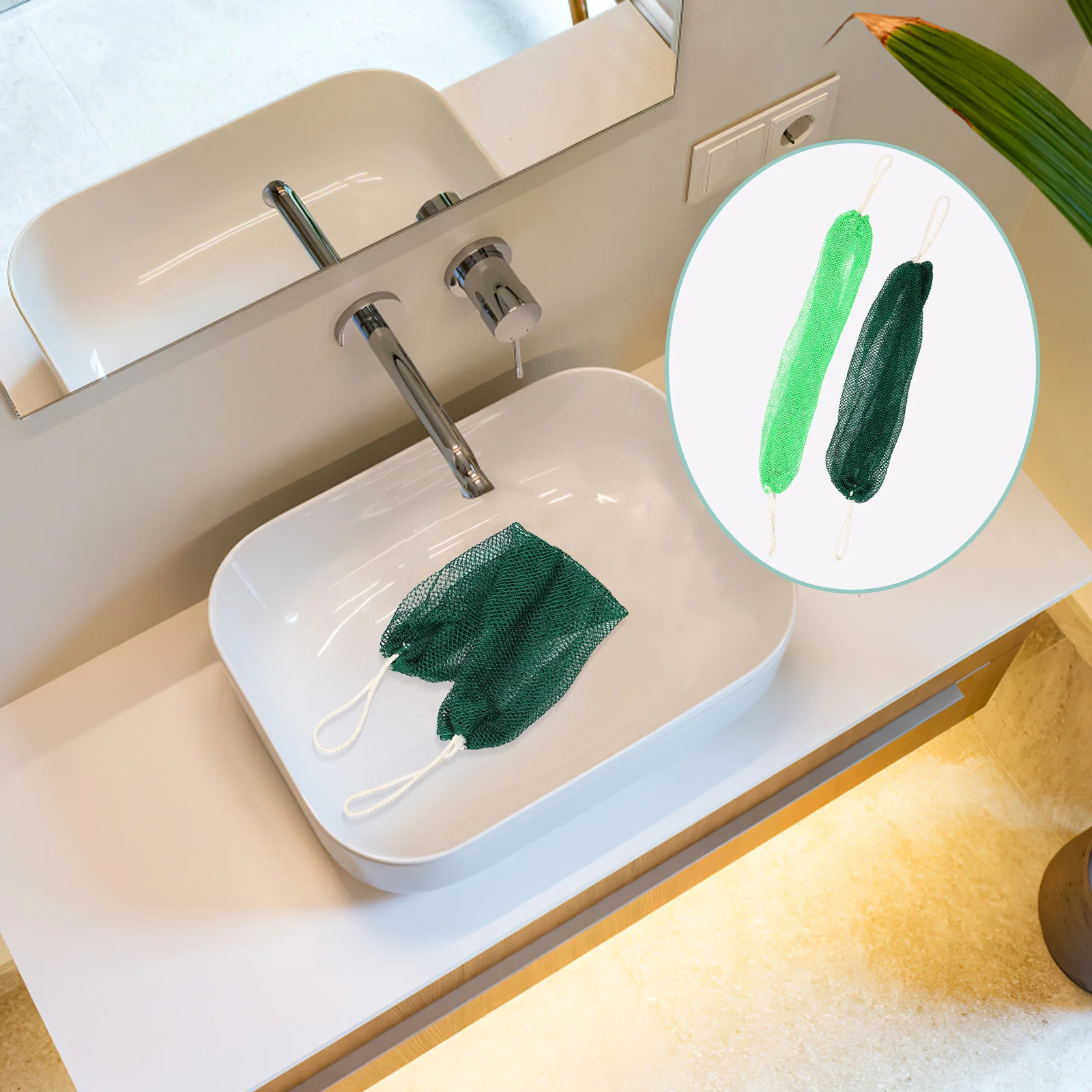 

2Pcs Exfoliating Bath Scrubber Back Scrubber Shower Body Washcloth Dead Skin Exfoliator Exfoliating Washcloth Bath Tool