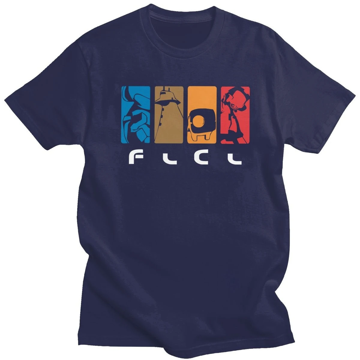 Japan Anime Fooly Cooly T Shirt Men Short Sleeves Cotton FLCL T-shirt Classic Animation Managa Fans Tee Tops Gift New Arrival