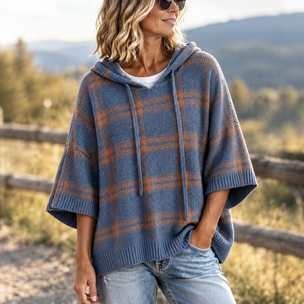 Hooded Loose Fit Hoodies Casual with Artistic Retro Sport Pattern Style Country Style Regular Sleeve No Buttons Women Sweatshirt