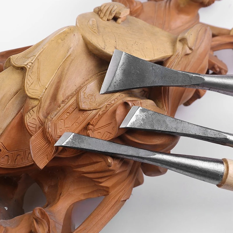 Ultra-Durable Wood Carving Hand Chisel Tool Professional Woodworking Carpentry Gouges Wood Carving Chisels with Wood Handles