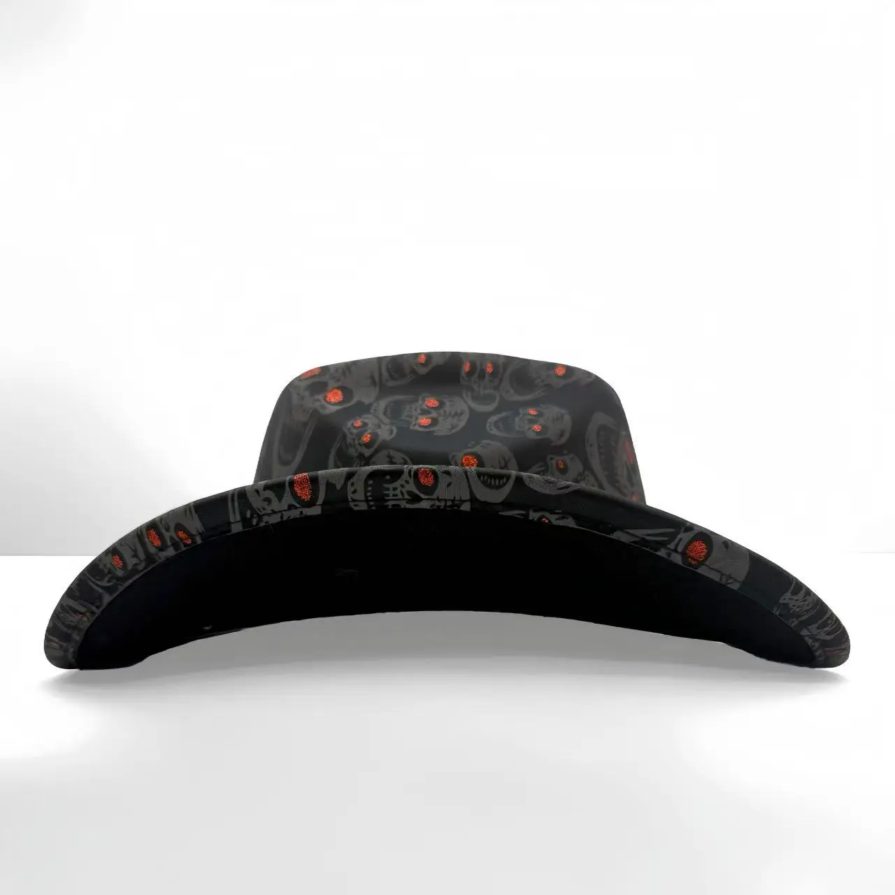 HongLuan Black Glitter Costume Hat Adult & Cowboy Hats Rhinestone for Woman, Cowboy Cosplay Female Accessories & Cowgirl Cap