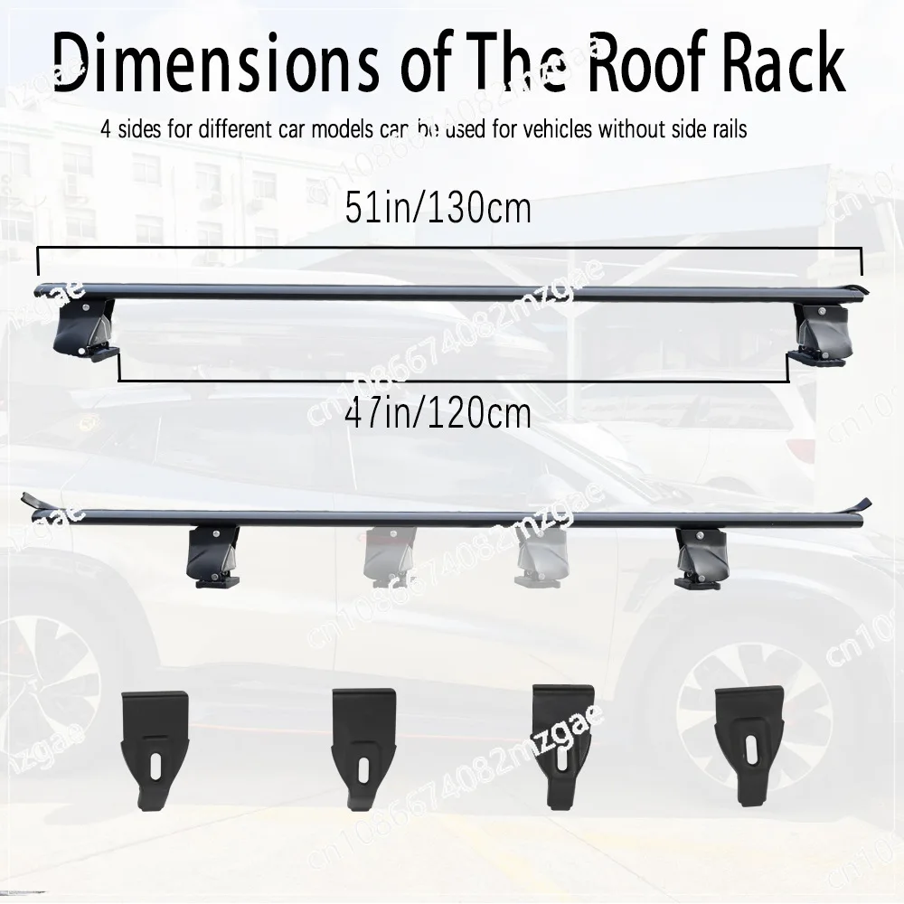 Vehicle loading system Universal aluminum roof rack Cross bar 1.2-1.5 meters