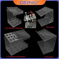 Soporte de resina compuesta Dental, jeringa, organizador acrílico, aplicador, caja de almacenamiento transparente, suministros para clínica de dentista