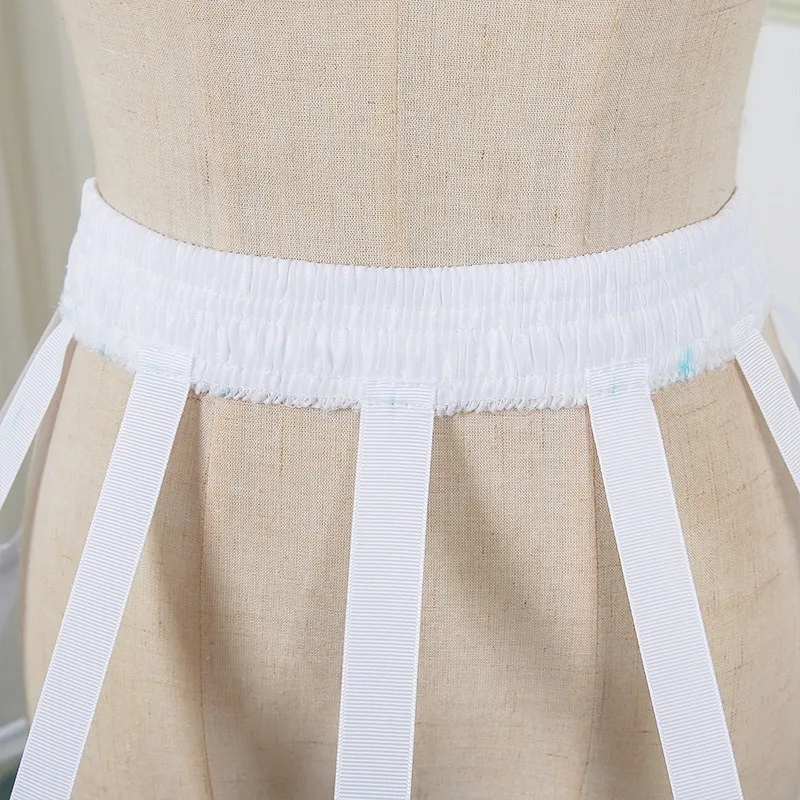 فستان نسائي تنورة كلاسيكية على شكل قفص السلة 5 أطواق تنورة كرينولين كوسبلاي تنورات صخب فيكتوري