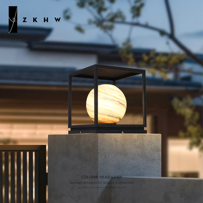 

Steamer solar stigma lamp outdoor garden villa gate pillar garden wall gate pillar