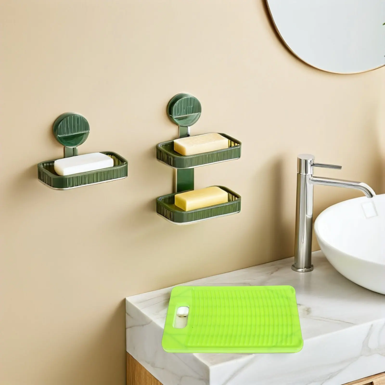 

Non-Slip Plastic Washing Board for Hand Wash Clothes Lightweight Portable Laundry Scrubbing Board for Underwear Home Use