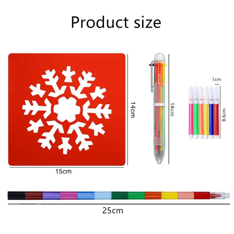 قالب DIY للأطفال مع قلم مجوف لوحة رسم جرافيتي نسخ ألعاب الرسم ألعاب فكرية هدايا أعياد ميلاد للأطفال TMZ