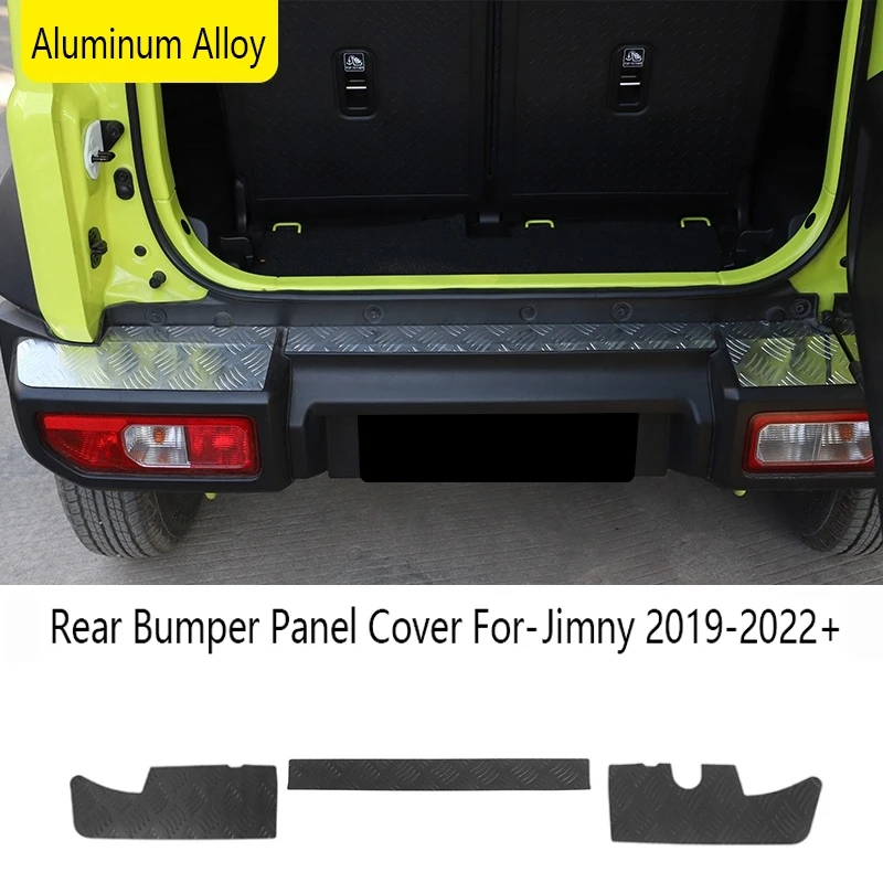 Rear  Aluminum Alloy Car Bumper Panel Cover Guard Protect Plate Fit For-Suzuki Jimny 2019-2022+