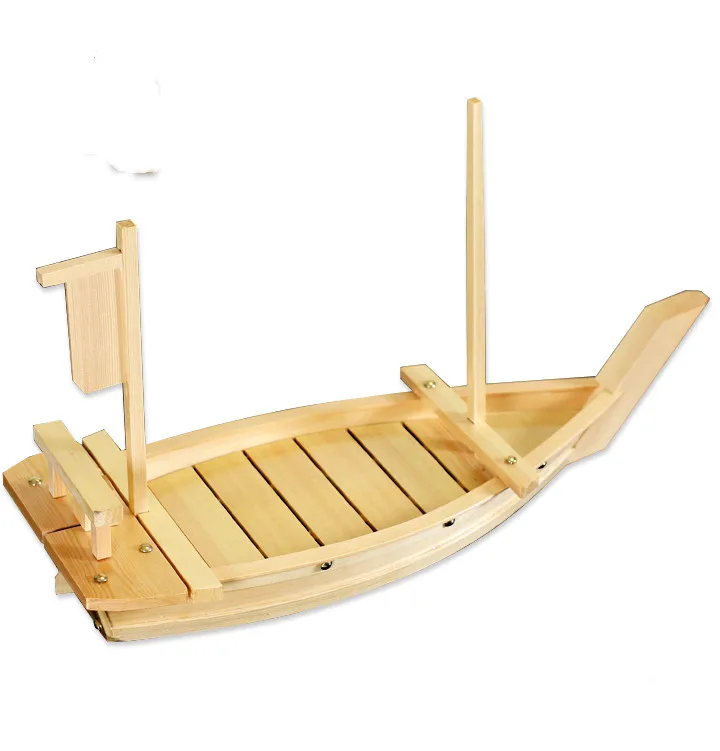 Sushi boat featuring sashimi wooden extra large Japan Style and Korea cuisine buffet woodware sushi wooden dragon boat