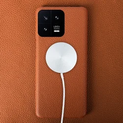 Magnetic Genuine Leather Case For Xiaomi 15T Pro Wireless Charge For Xiaomi13 Pro 12 15 15T for Magsafe Cover Shockproof Coque