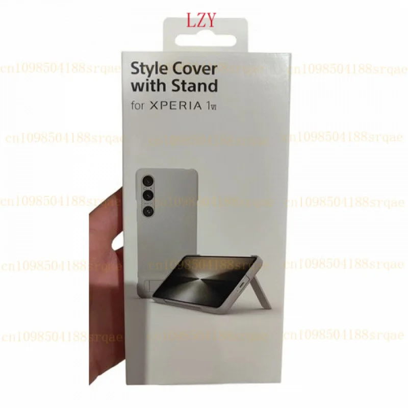 

Genuine Style Cover Case with Stand For SONY Xperia 1VI -XQZ-CBEC - Gray