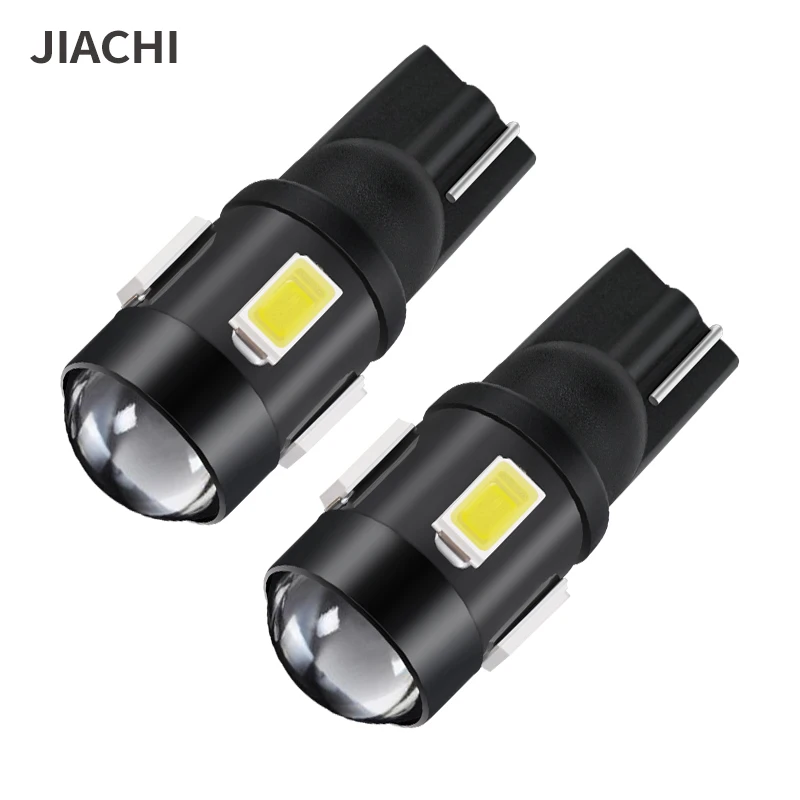 

Jiachi 10PCS W5W Led Replacement Car Bulbs T10 Led Lights 194 5630 Chip 6 SMD Position Clearance Courtesy Lamps for Auto 12V