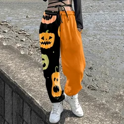 2023 Halloween Women's Pants 3D Printing Casual Harlan Pants Versatile Straight Leg Pants Fashion Knee Length Pants Sports Pants