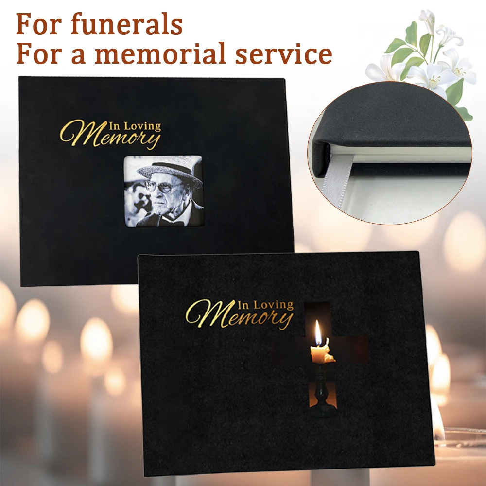 Funeral Guest Book Signature Funeral Sign In Book Reception Message Book Celebration of Life Anniversary Loving Memorial Service