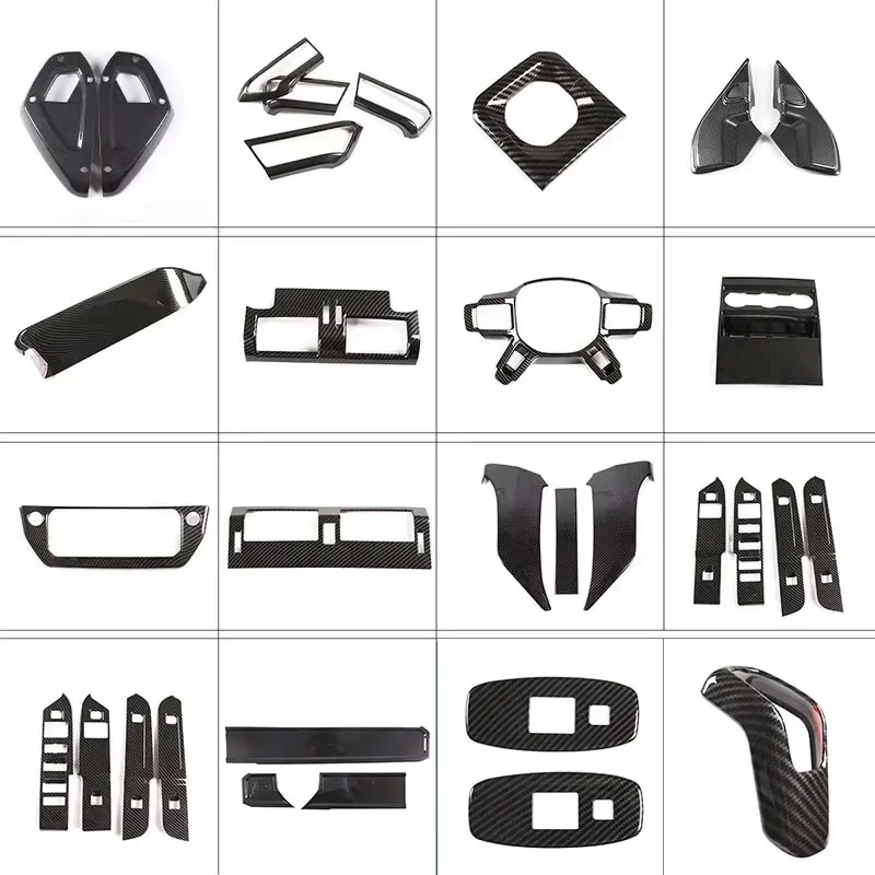 

Car kit ABS Carbon Fiber For Land Rover Defender 110 2020-2024 Car Interior Modification Protection Cover Decorative stickers