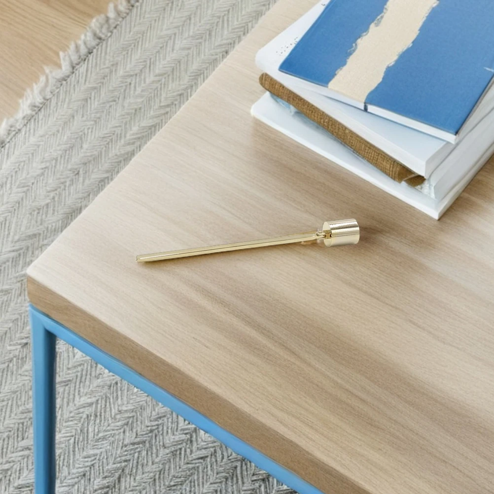 

2Pcs Metal Snuffer Long Handle Wax Extinguisher Stylish Versatile Use Tea Light Taper Pillar Care Kits