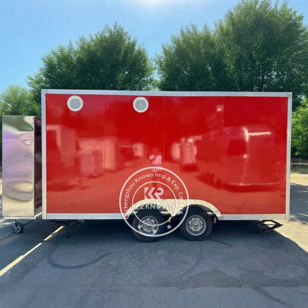 

Street Mobile Kitchen Concession Bar Food Trailer Restaurant Fast Food Cart Kiosk BBQ Food Truck Coffee Shop Trailer